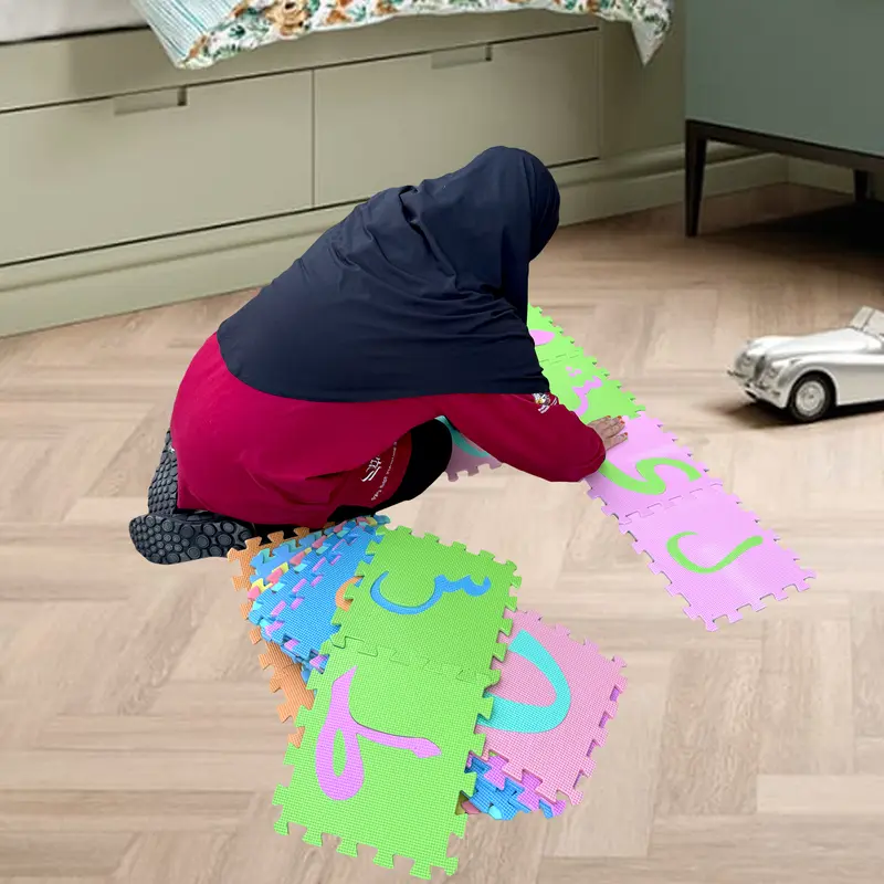 Large Size Foam Puzzle Arabic Alphabet Number Floor Mat Educational Safe Toy 6