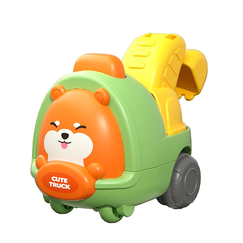 1 Piece Drop Resistant Car Children's Engineering Vehicles Pull Back Inertial Car Toy For 2-3 Year Old Boy Baby Children's Gift 4