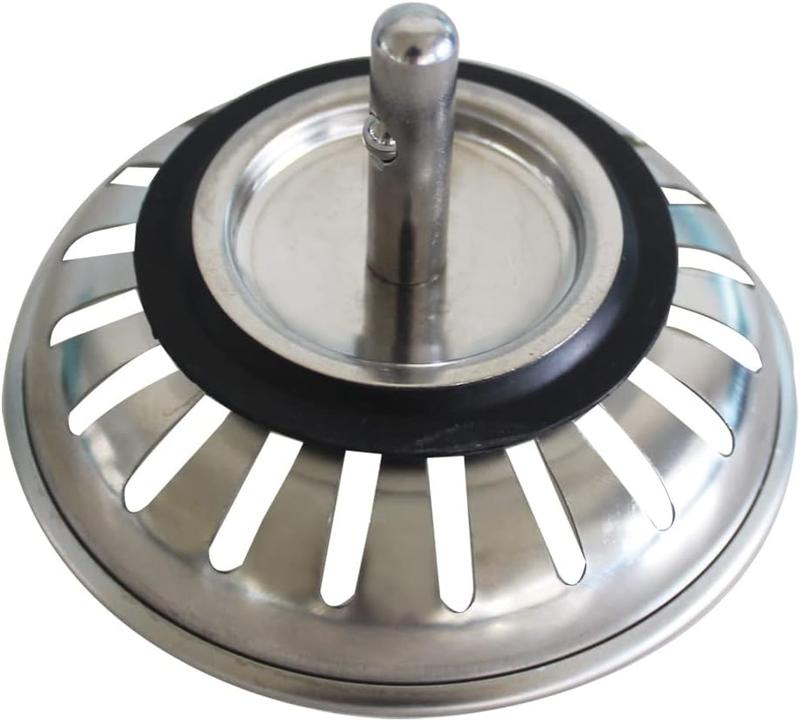 Stainless Steel Kitchen Sink Drain Strainer, Waste Plug For Kitchen Sink, Uk Sink Hole Diameter 83mm 1
