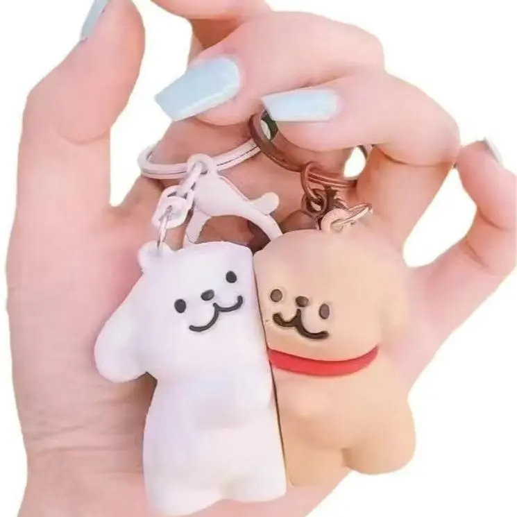 Couple Keychain Yellow Puppy 1