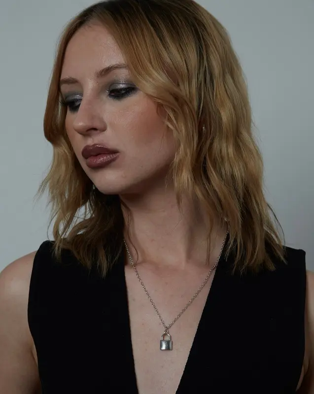 Silver Lock Necklace 1