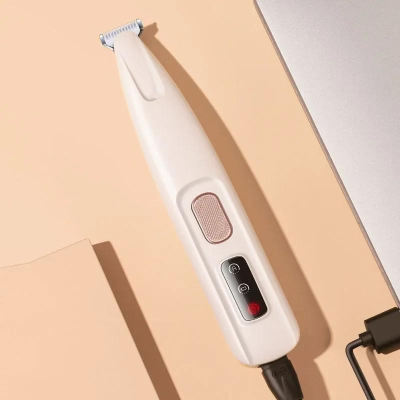 New Dog Paw Trimmer with LED Light Fully Waterproof Pet Hair Trimmer with LED Display Dog Clippers for Grooming 18mm Widen Blade 5