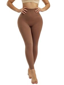 Women's Semi Sheer Thin High Waist Shapewear Leggings, High Stretch Tummy Control Leggings, Women's Shapewear Bottoms, Please Purchase A Size Up