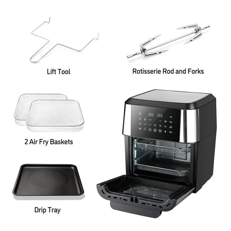 12L  Fryer 1750W Large Baskets Digital Heathy Cooker Kitchen Oven Low Fat UK glass    fryer   fryer fryer 6
