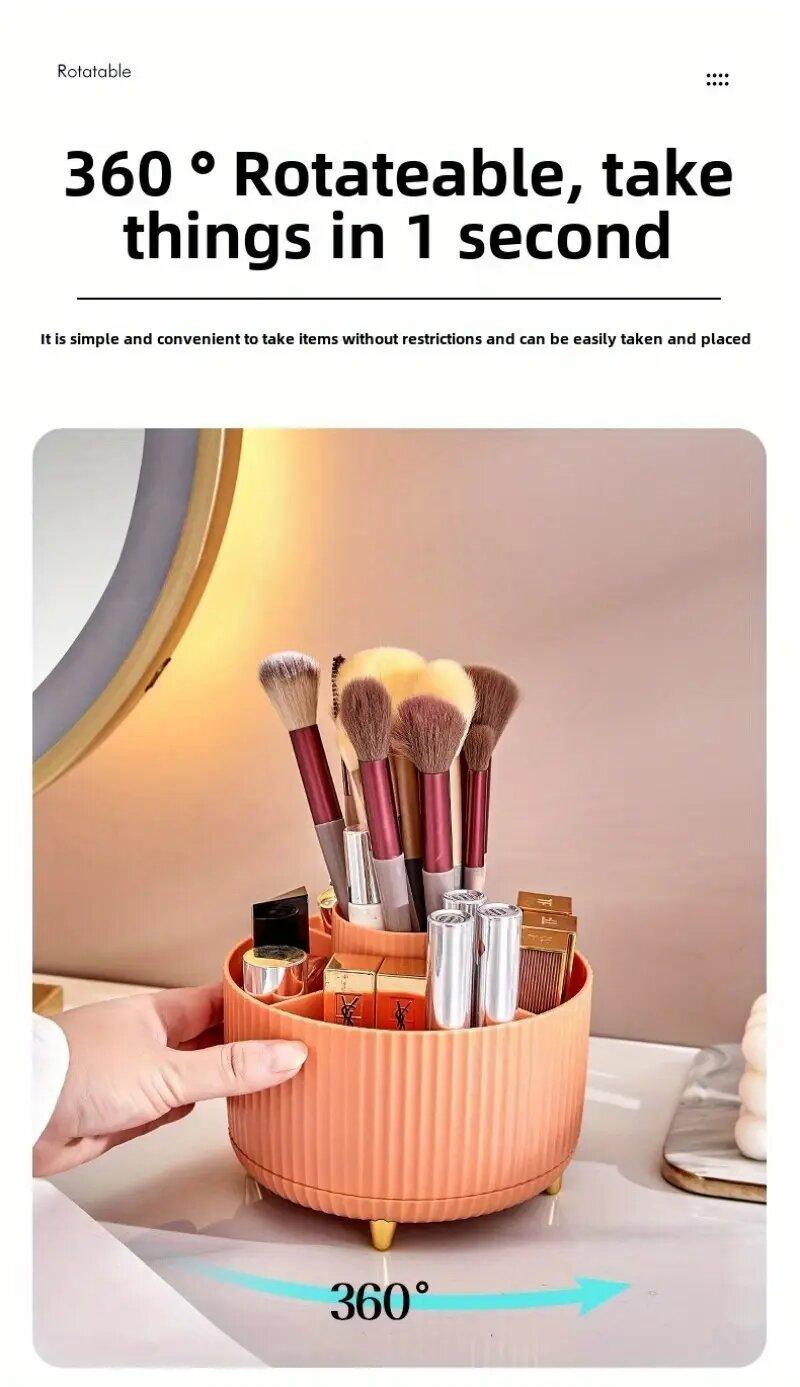 Product Introduction of Luxury 360° Rotating Multi-Functional Storage Organizer Modern In Style for Makeup, Office Supplies, and Home Essentials,Vanity Storage, Cosmetic Case, Makeup Brush Organizer, Room Boxes 7