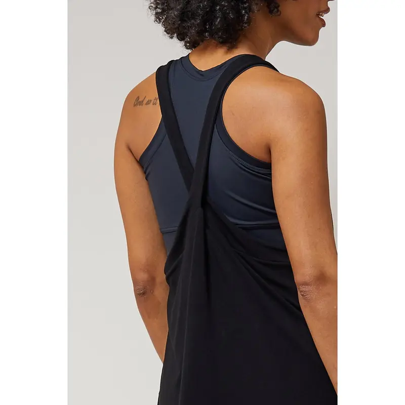 Lightweight Loose Cross Back Vest Black 3