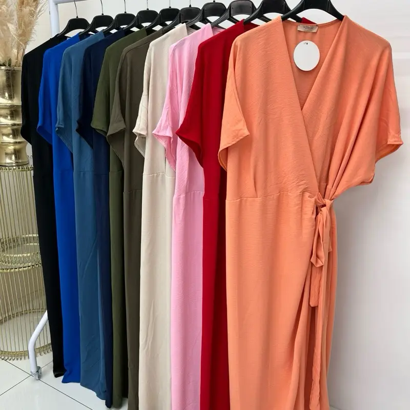 VIRGO BOUTIQUEchrissy - Wrap over adjustable tie waist midaxi dress 2