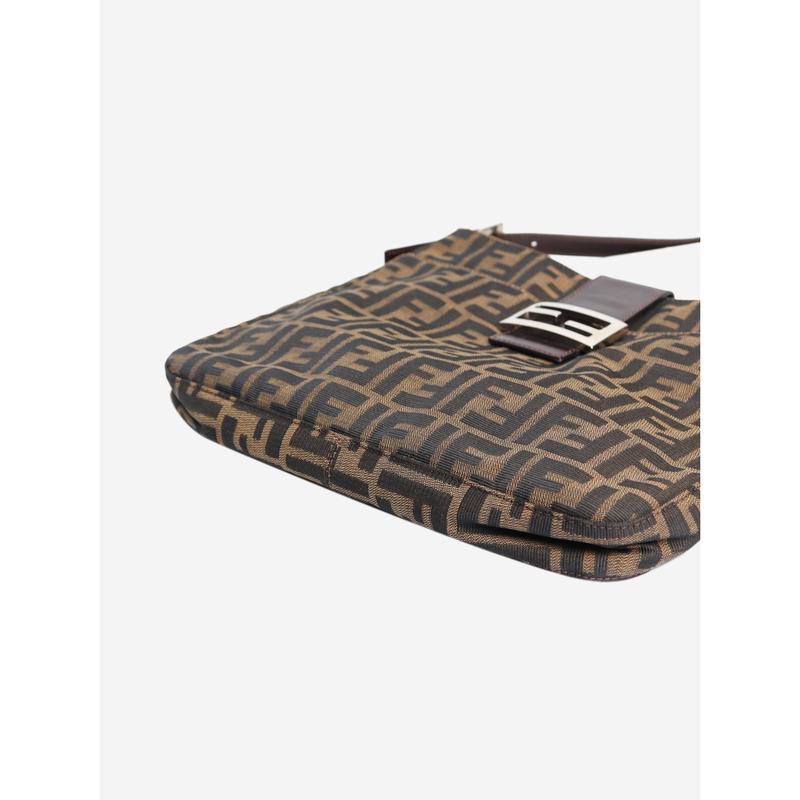 Preowned Fendi Bag - Brown Zucca Canvas Mamma Baguette Shoulder Bag 3