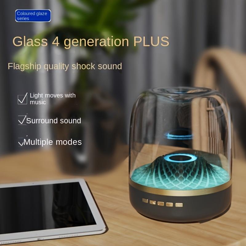 RISELDAJOR   Stereo Sound Wireless Home Speaker: 5W - 10W Power, Single Speaker, 18650 500mAh Lithium Battery, USB - C Charging, Push - Button Control, Table - Top Mounting, 5 Diamond - Effect Lighting Themes for Music Players 4