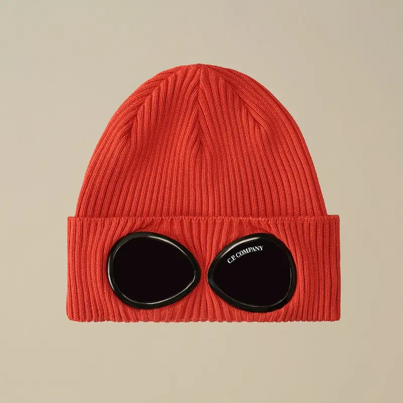 C.P. Company Beanie with Goggle Design – Soft Cotton, Unisex Fit 2