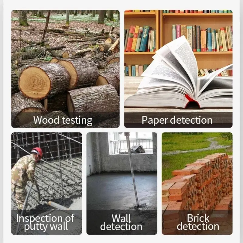 Wood Brick Screed Wallpaper Caravan Tester Digital Moisture Detector Damp Meter - Measure Moisture Levels 4