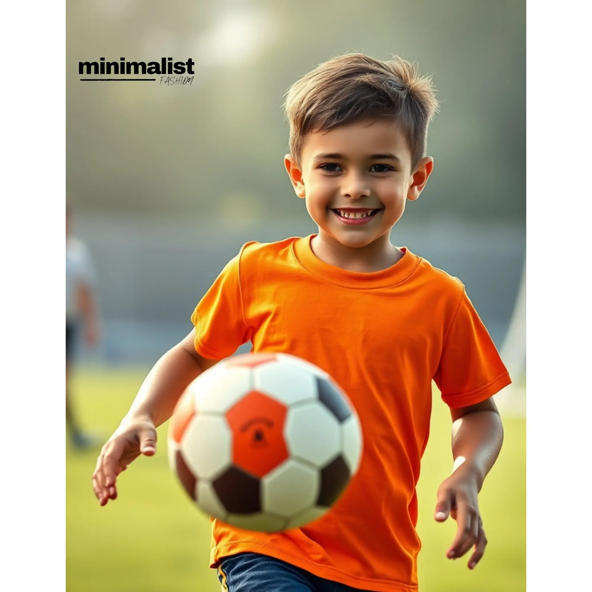 Orange Kids Cotton T-shirt