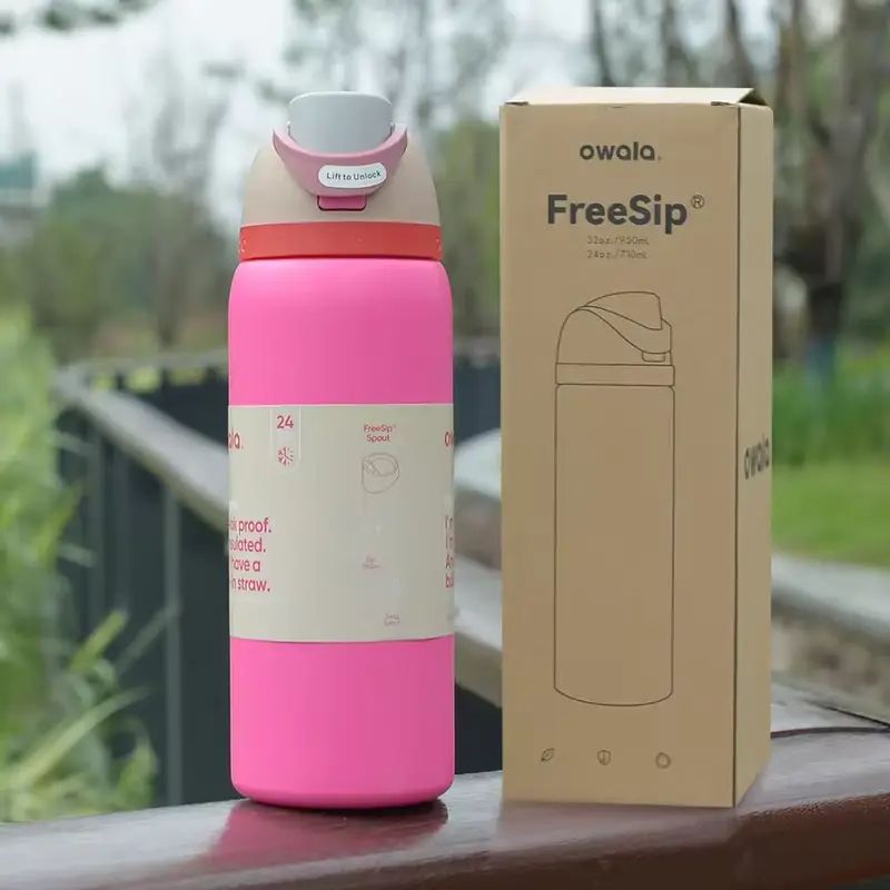Owala Freesip Insulated Stainless Steel Water Bottle With Straw for Sports, Travel, and School Bpa-Free Sports Water Bottle, 32 Oz, Dreamy Field 5