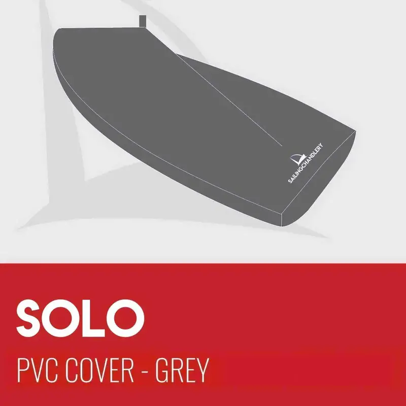 Solo Boat Cover - Boom Up - PVC Grey 0