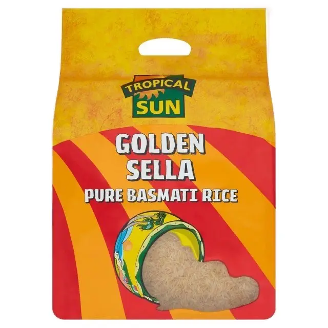 Golden Sella Rice - Tropical Sun Brand - Available in 5kg, 10kg, and 20kg sizes - Grain Carb