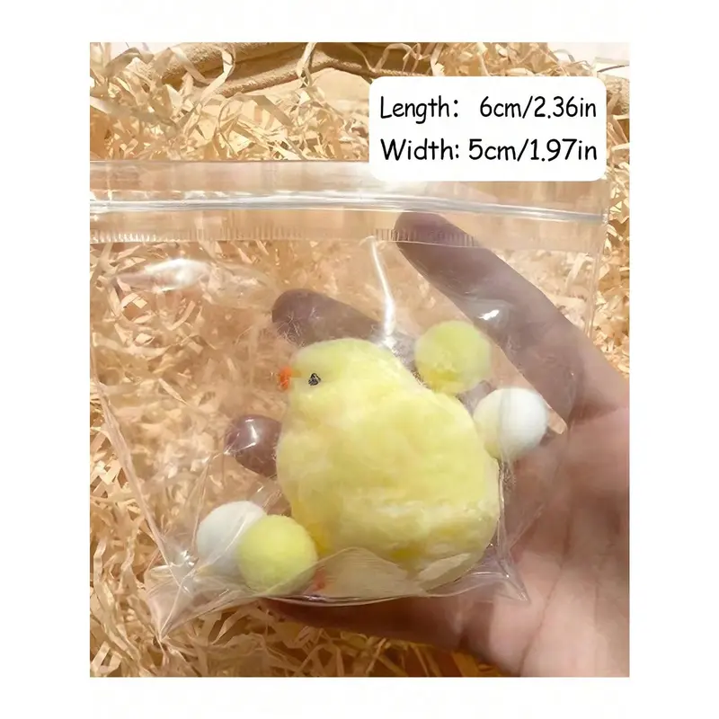1pc Squeeze Chicken Toy, Stress Relief Animal Figurine, Decorative Collectible Toy 7
