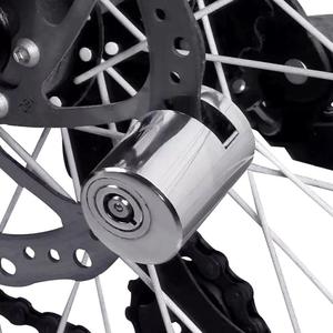 Heavy Duty Stainless Steel Motorcycle Anti Theft Disc Brake Lock Security + Keys
