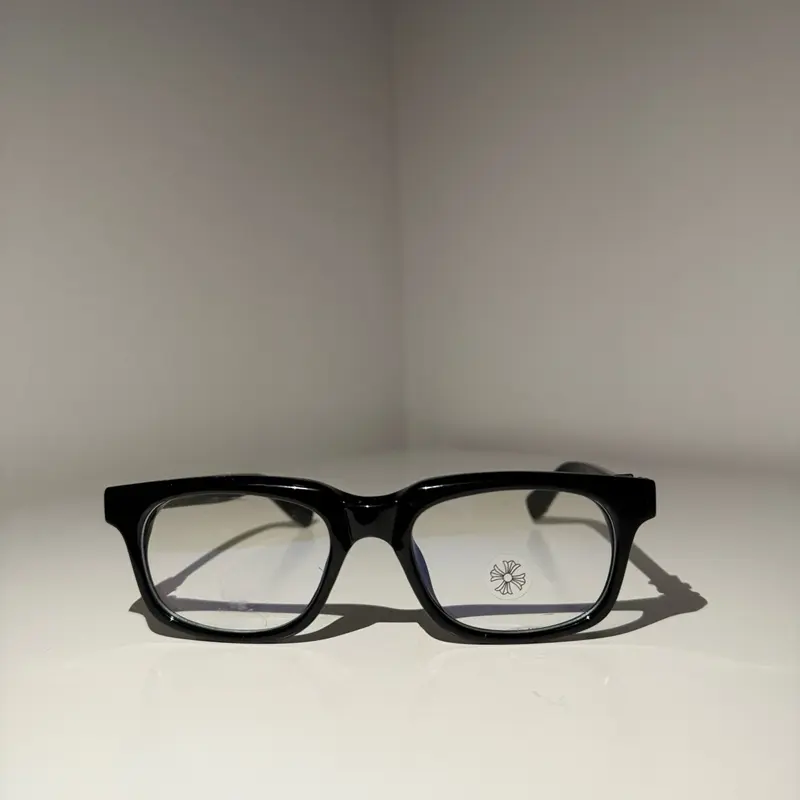 Chrome Hearts Style Black Eyewear - Trendy Glasses with Designer Appeal