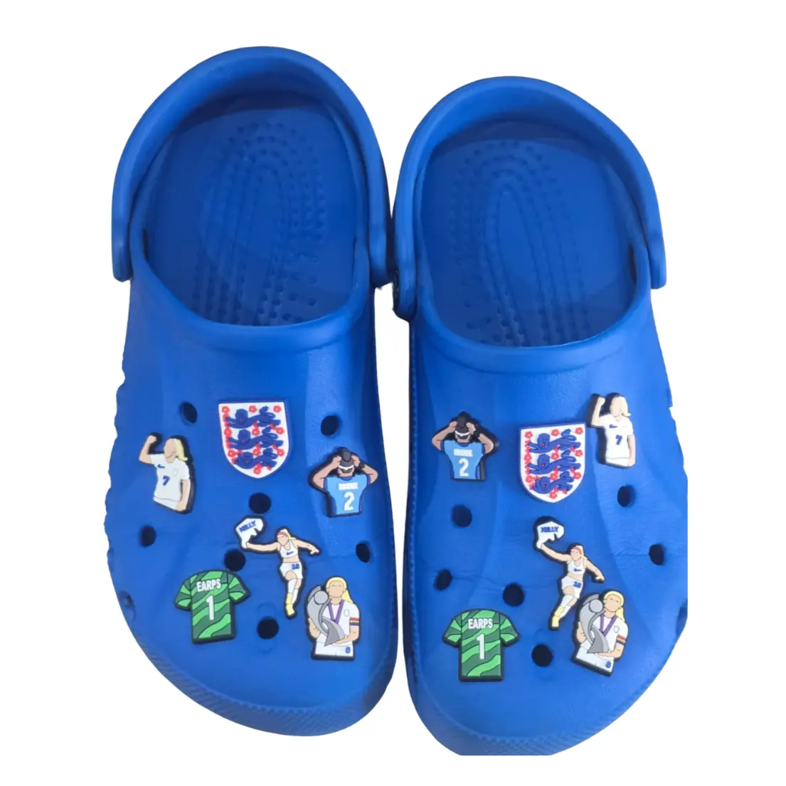 England's Lioness Croc Charms, Shoe decorations, Shoe Charms