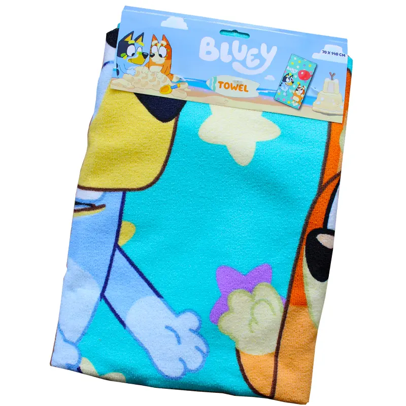Kids Boys Girls Bluey Bingo Microfibre Beach Towel 70 x 140cm 3