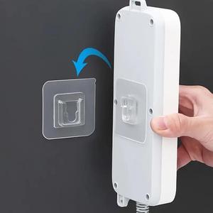 Wall Mounted Hook, 10 Pairs Traceless Multifunctional Self Adhesive Hook, Waterproof Wall Hook for Home Bathroom Kitchen Office Dormitory