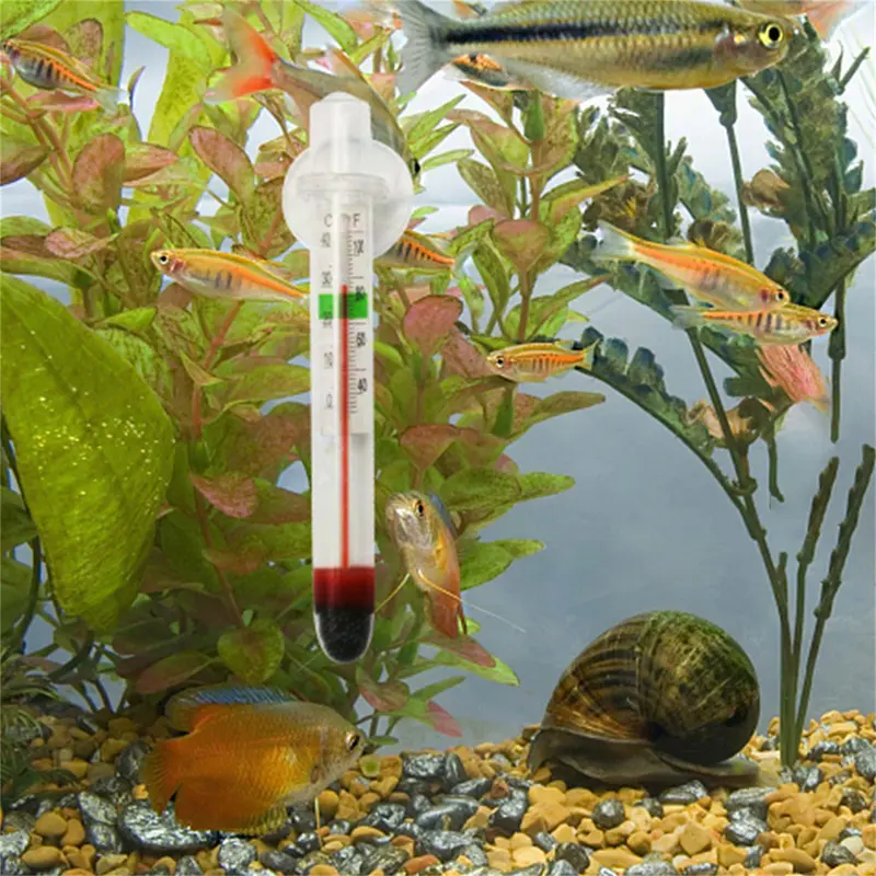 Aquariums Thermometer Glasstube Submersible Waterproof Temperature Measurement 7