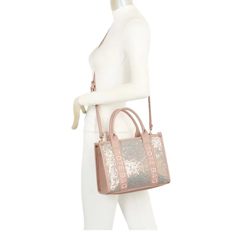 Sequin Tote bag for women versatile sturdy strong multiple colours 2