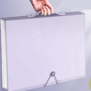 Picture Album, 1 Count Portable A3 File Folder, Large Capacity File Storage Bag, Artwork Storage Album for Artists Students