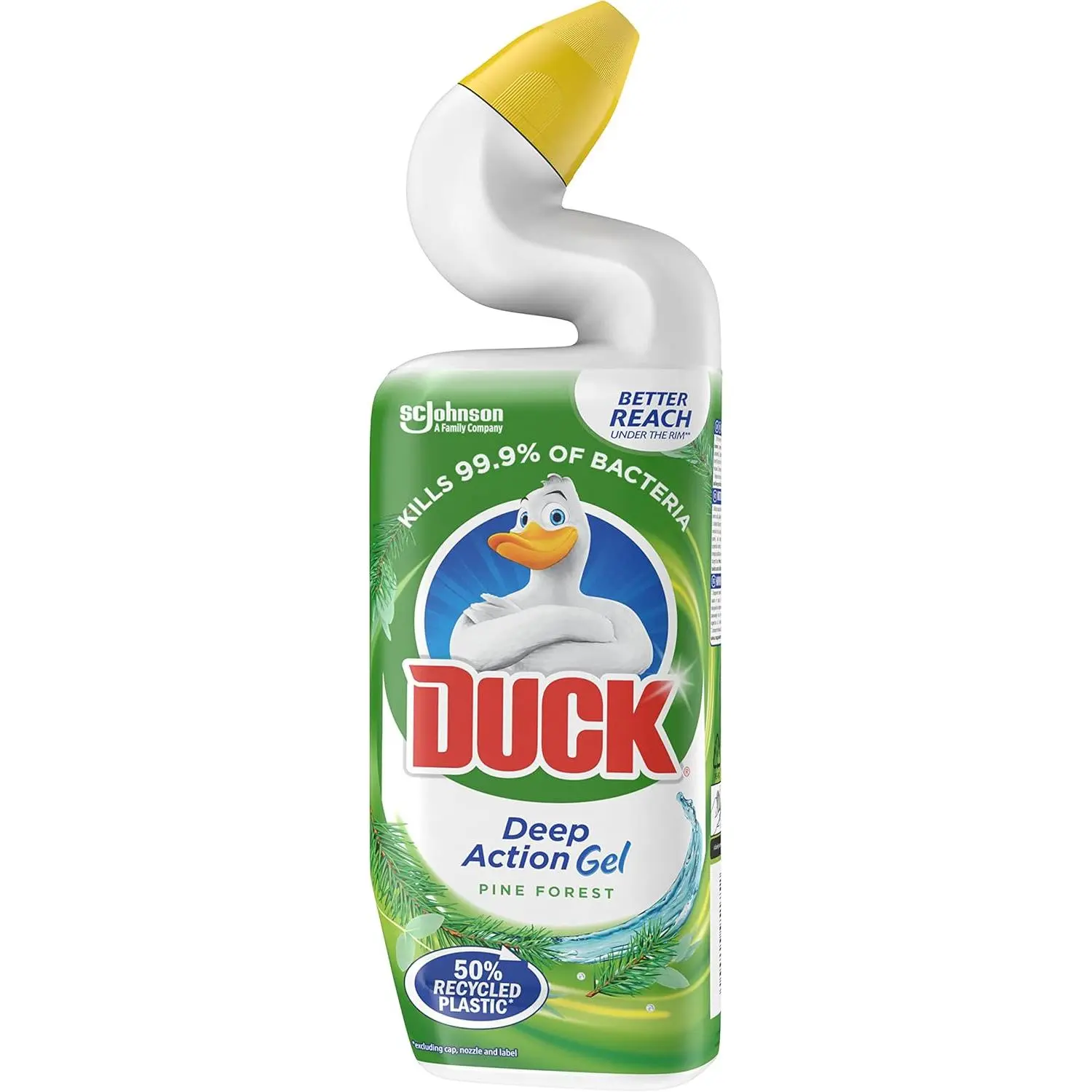Deep Action Gel Toilet Cleaner Liquid, Removes Limescale, Long Lasting Fragrance, Pine Forest, 750ml Bowl Household