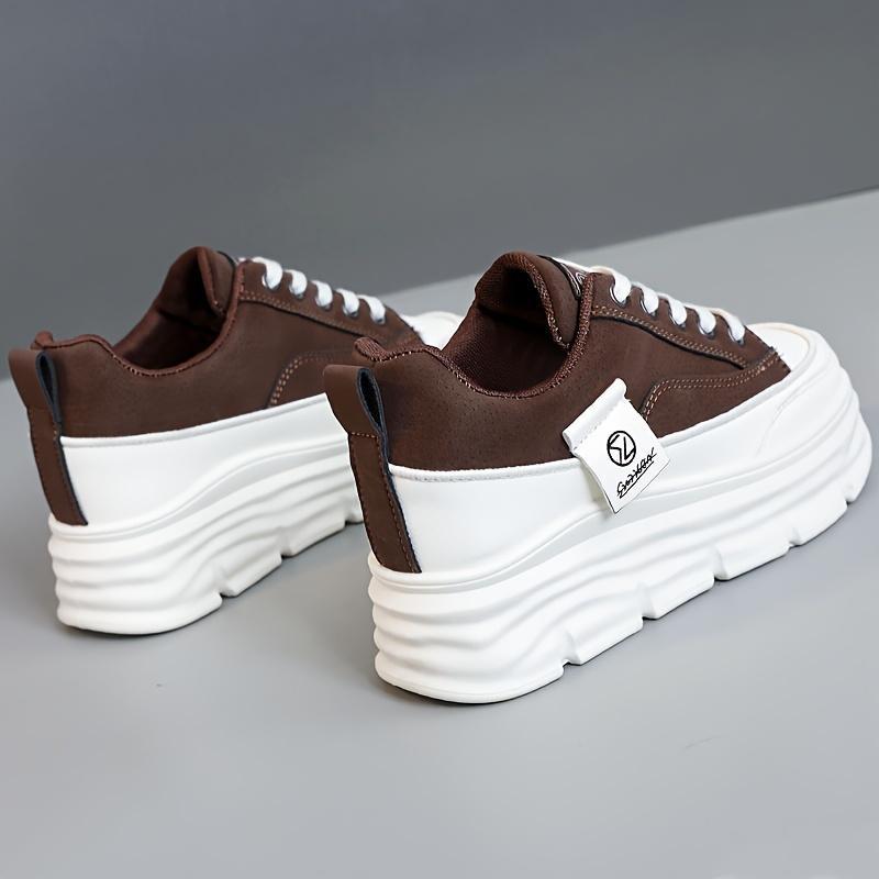 2025 Lightweight, Breathable Elegant Women's Colorblock Sneakers with Thick Platform Sole for All Seasons 3
