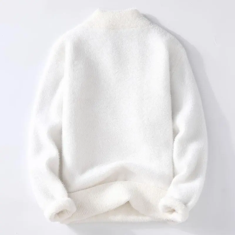 Sweaters men 2025 winter korean style mens warm sweater V-neck men sweaters autumn Men's wool pullovers men full size M-XXXL 1