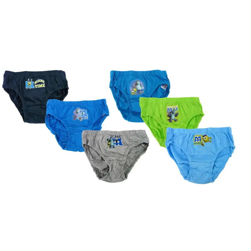 Monsters University "Scare Time" Boy's 6 Pack Cotton Briefs Underpants 3-6 Years 0