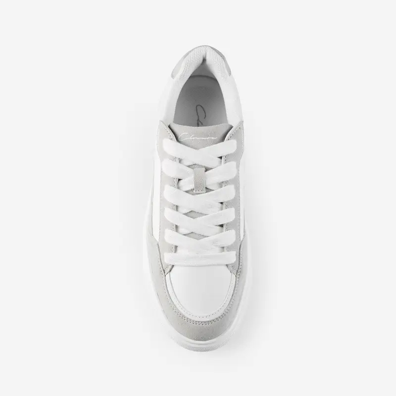 Premium Skate Shoe | White Grey 5