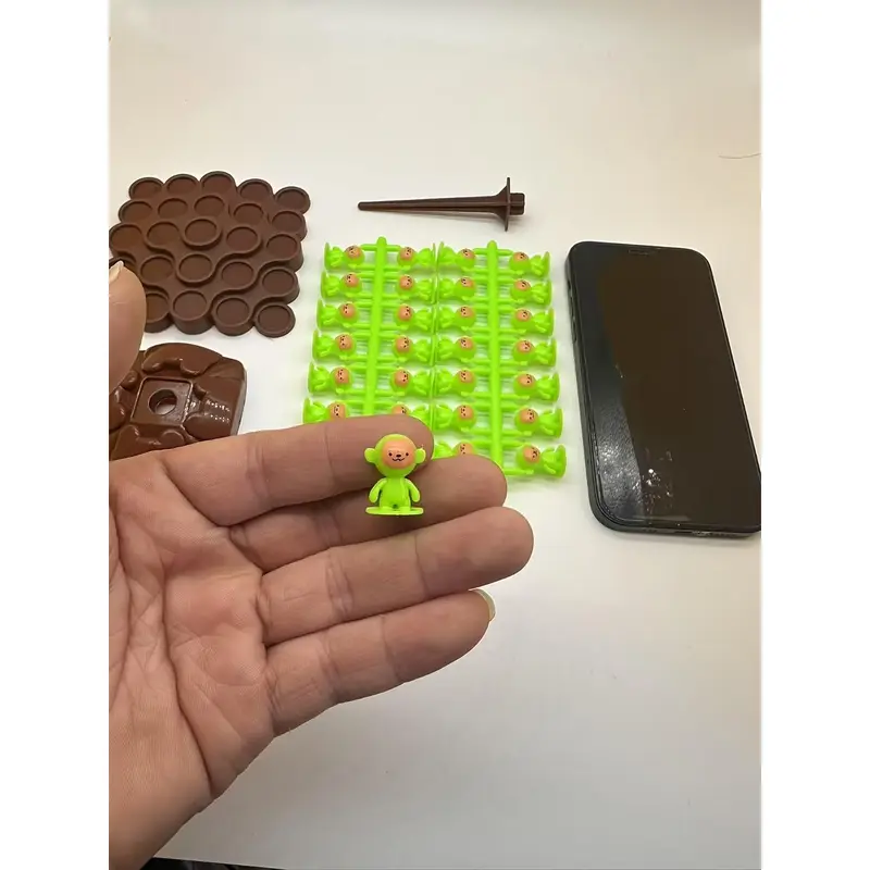 Monkey Balance Tree Focus Training Puzzle Stacking Game for Two Players, Interactive Balance Toy for Children, Randomly Selected Set. 8