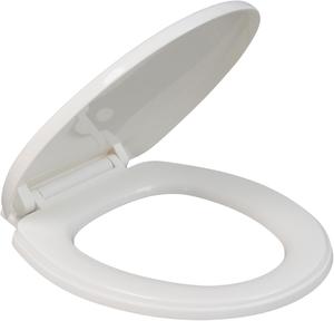 Premium White Soft Close   – Antibacterial Urea-Formaldehyde, Quick Release, Slow Close, Durable & Strong toilet seats