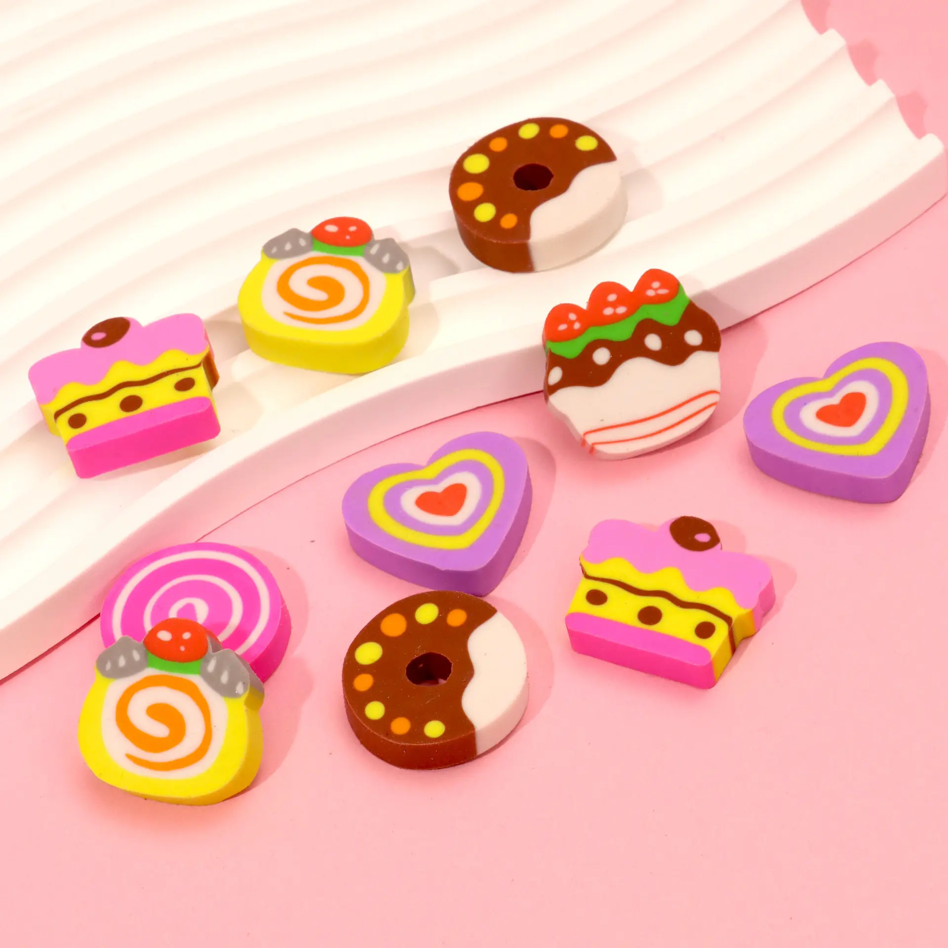 1PCS Eraser Love Eraser Cartoon Eraser Student stationery