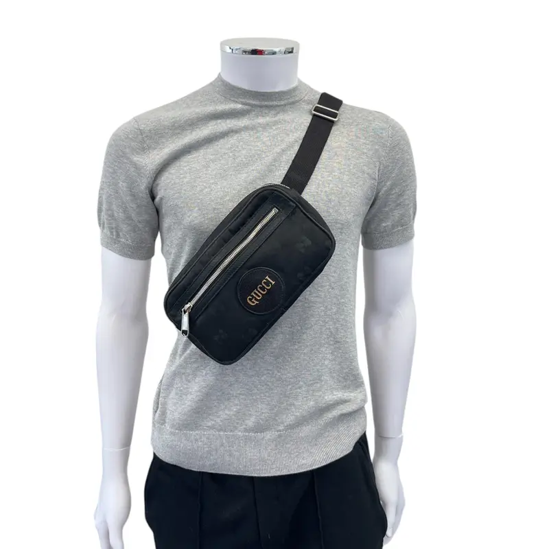 Pre-owned  Gucci Men's Gg Off The Grid Belt Bag Black 1