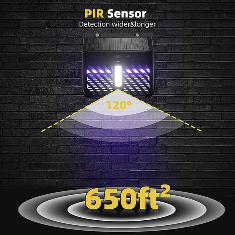 Solar Powered Mosquito Insect Killer LED Light Trap Fly Bug Zapper Lamp Outdoor humidifier  bedroom automatic  diffuser fabric  shaver bedroom  fan 5