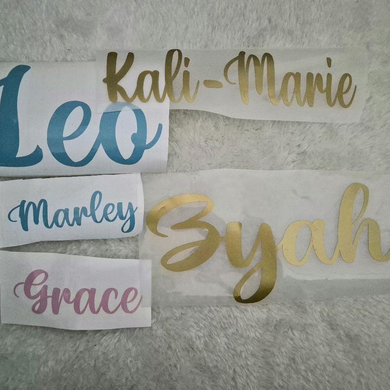 Personalised Name/Word Vinyl Sticker for Balloon Decoration - DIY Balloon Decal 3