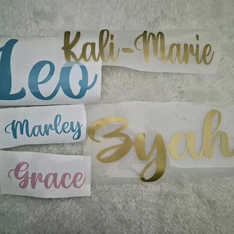 Personalised Name/Word Vinyl Sticker for Balloon Decoration - DIY Balloon Decal 3