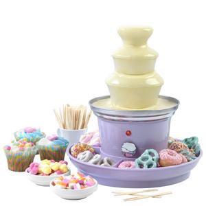 Giles & Posner Purple 3-Tier Chocolate Fountain - Ideal for Snack Treats
