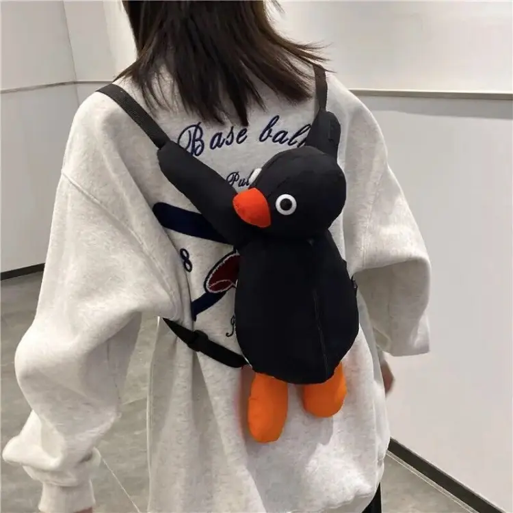 Pingu Penguin Plush Backpack Cartoon Cute Penguin Plush Toy Soft Stuffed 15” 1