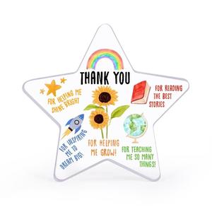 Teacher Appreciation Gift, 1 Count Acrylic Desktop Decorative Plaque, Gift, Teacher Birthday Retirement Gift, Back To School Gift for Teacher, Signs