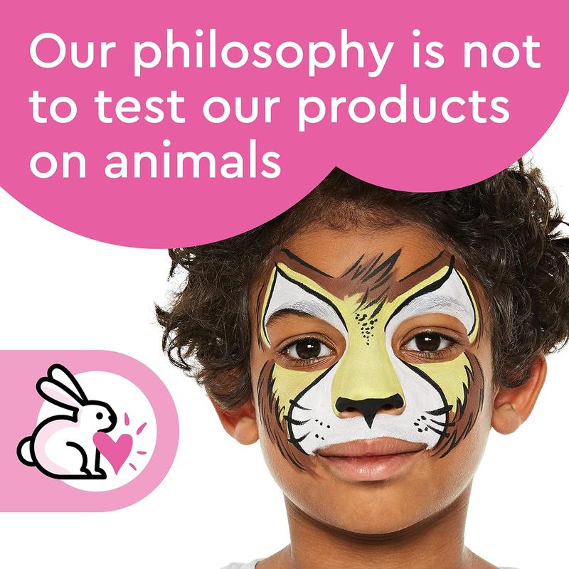 Classic White Face and Body Paint for Kids and Adults, Water Based, Non-Toxic, Easily Washable, Makeup for Parties, Ages 3+ bond  seal  glue false  eyelashes lashes  kay monat drag  lashes makeup  remover morgans  lashes Cosmetic 5
