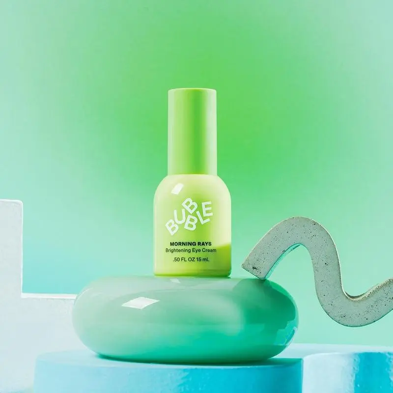 Bubble Skincare Morning Rays Brightening Eye Cream - Vitamin C Under Eye Cream for Dark Circles & Puffiness - Enriched with Green Tea Extract to Calm, Protect & Soothe Skin 1