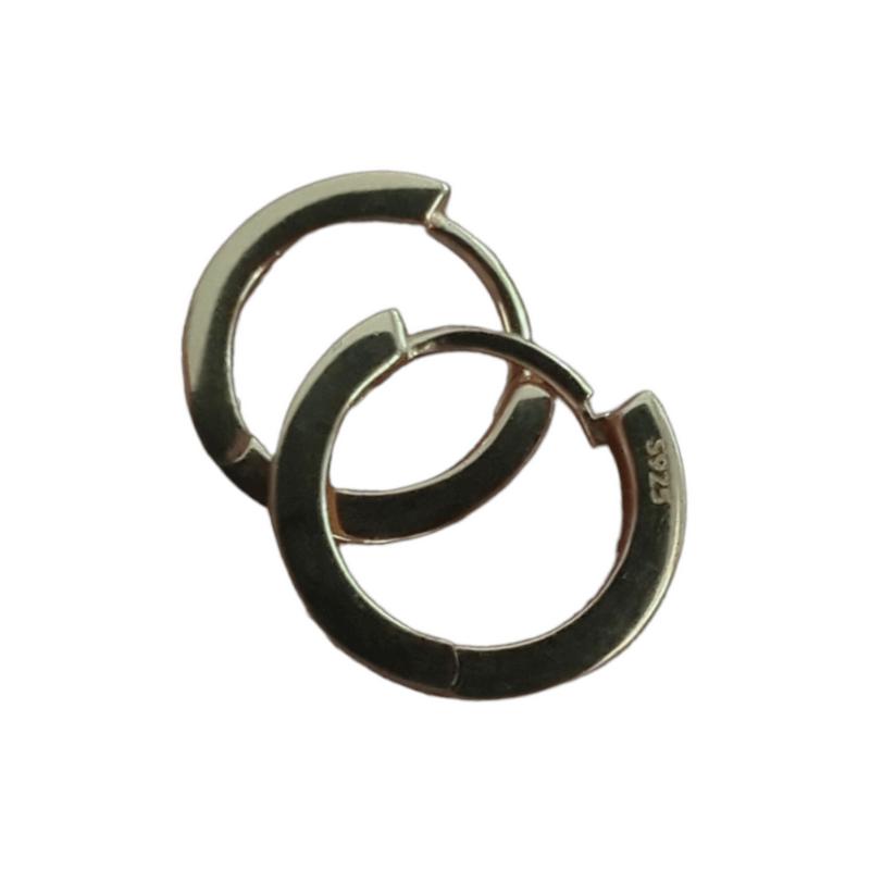 Silvora Jewellery - Rose Gold Polished Hoops 0
