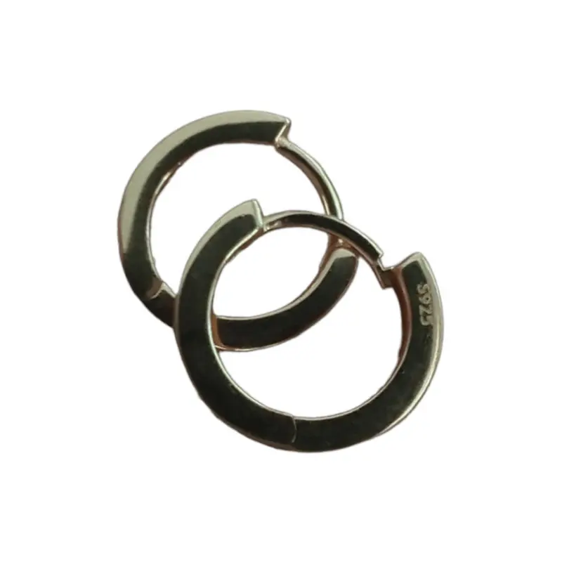 Silvora Jewellery - Rose Gold Polished Hoops 0