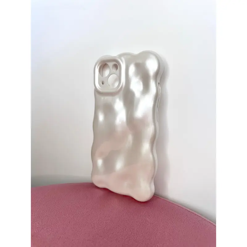3D Bubble Bliss Pearly White Phone Case 6
