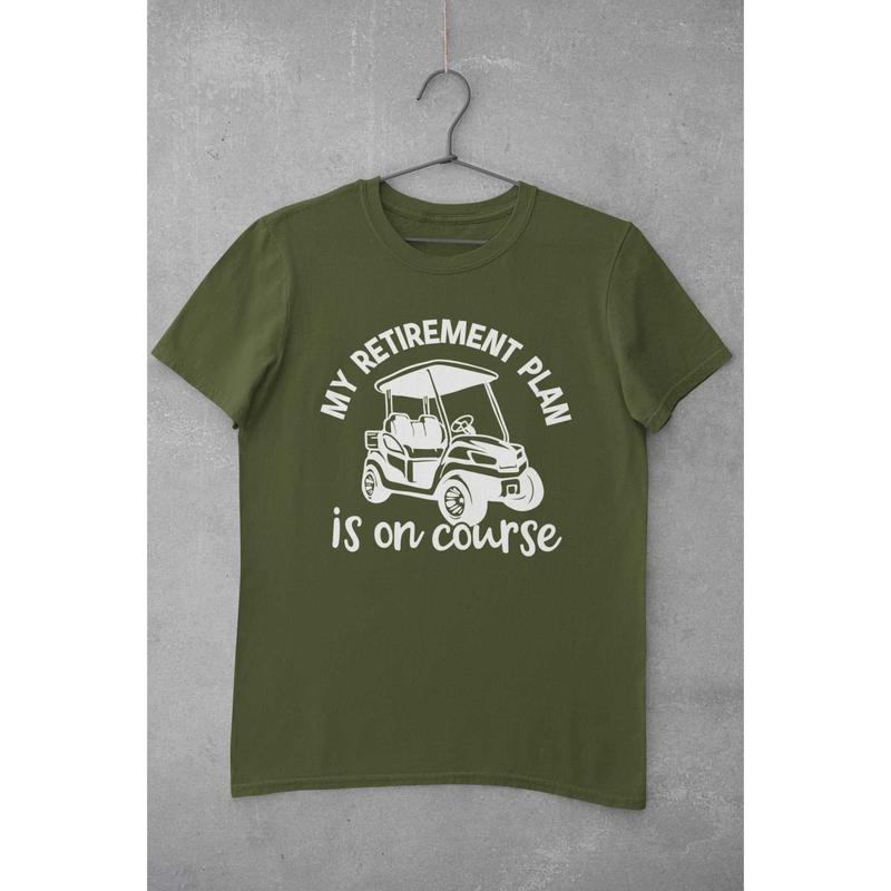 Funny Golfer Retirement Gift My Plan Is On Course Golf Novelty Present Player 8