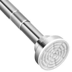 CROWNSHOP Telescopic Shower Curtain Pole Rail for Bath, Door, and Window